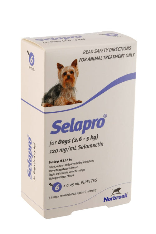 Selapro Flea & Heartworm Spot On Treatment For Very Small Dog