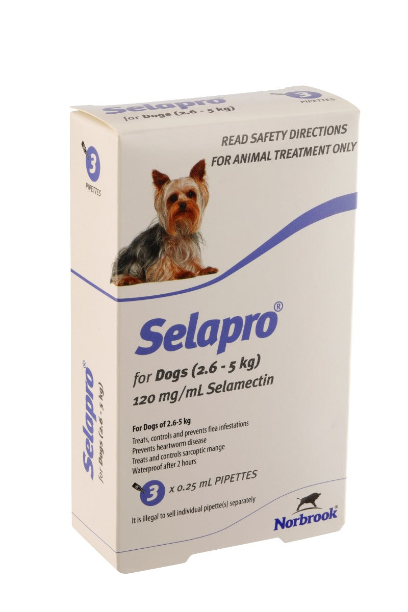 Selapro Flea & Heartworm Spot On Treatment For Very Small Dog