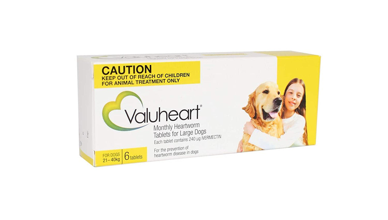 Valuheart Heartworm (Gold) For Large Dogs Weighing 46-88lbs (21-40kg)